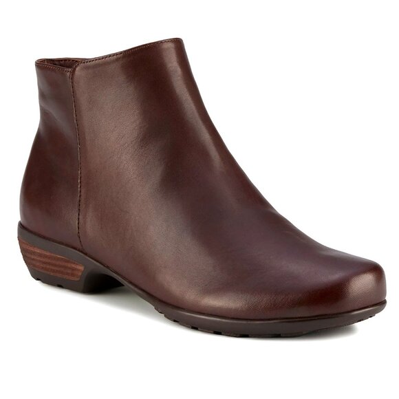 Ros Hommerson Ezra Womens Brown Leather Ankle Boots Size 10.5M With Box - Picture 1 of 7